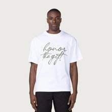 Load image into Gallery viewer, HTG SCRIPT SS TEE WHITE