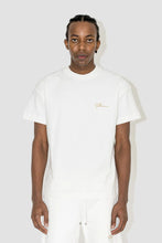 Load image into Gallery viewer, FLANEUR HOMME EMBROIDERED SIGNATURE TSHIRT IN ECRU