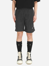 Load image into Gallery viewer, C2H4 WRINKLED NYLON ARCH PANELLED TRACK SHORTS BLACK GRAY